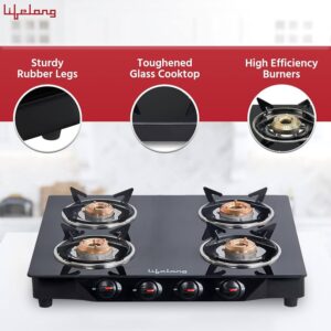 lifelong llgs04 4 burner gas stove