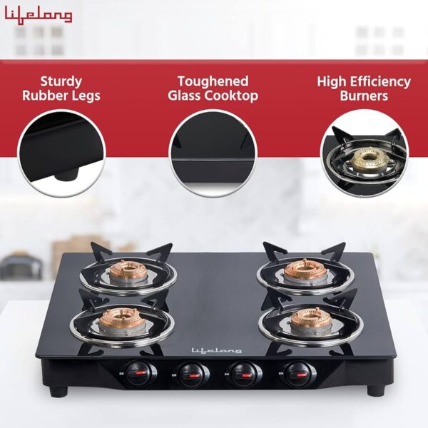 lifelong llgs04 4 burner gas stove