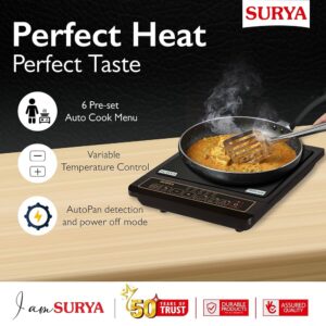 surya glass top 2000w induction