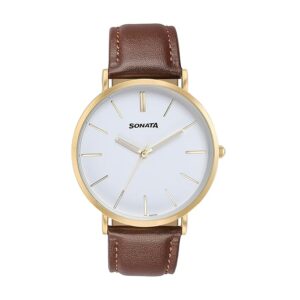 sonata analog watch 77083pp01