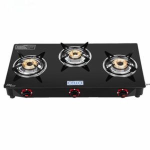 cello maxima 3 burner gas stove