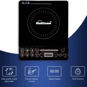 sunflame crystal 2000w induction